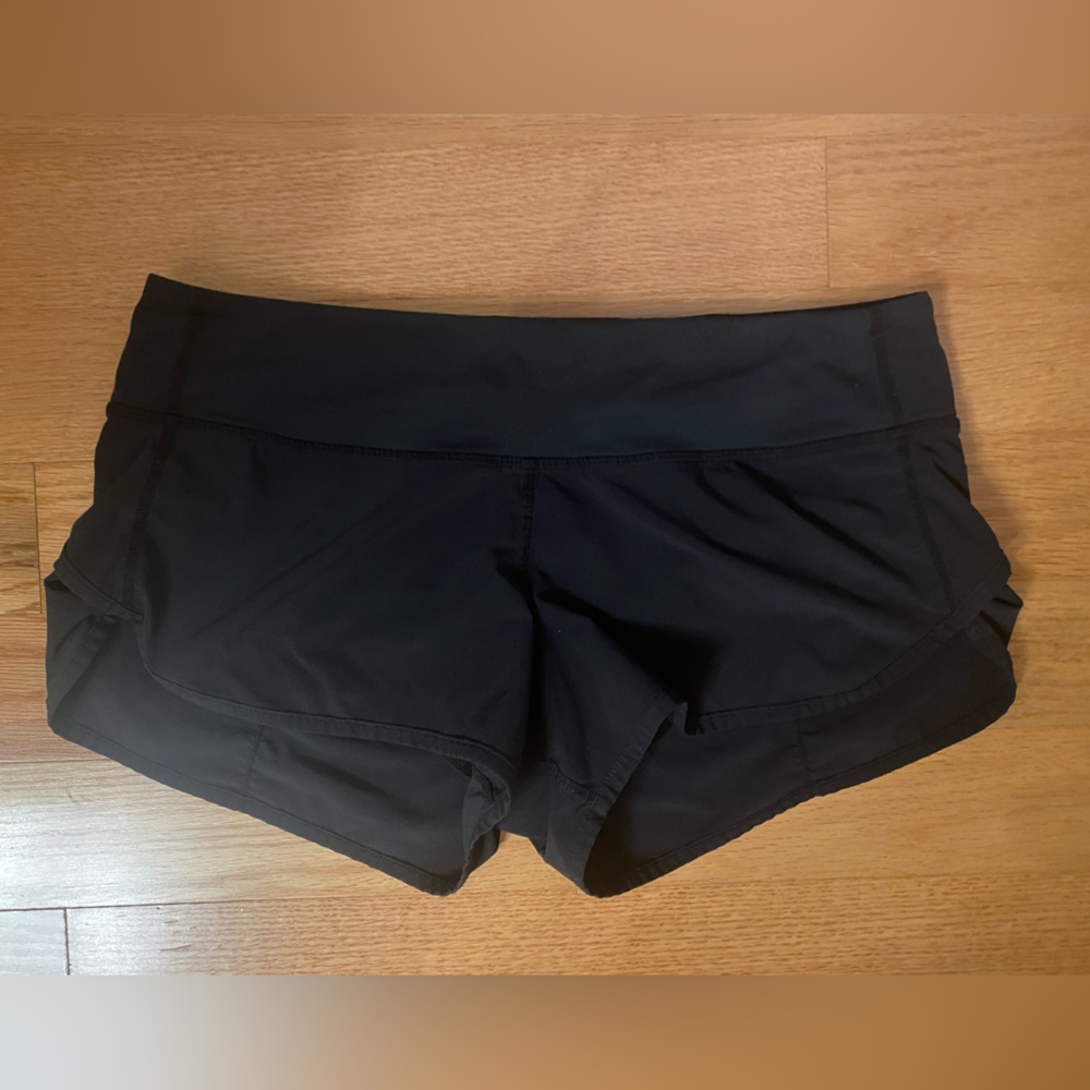 Lululemon Black Speed Shorts size 6